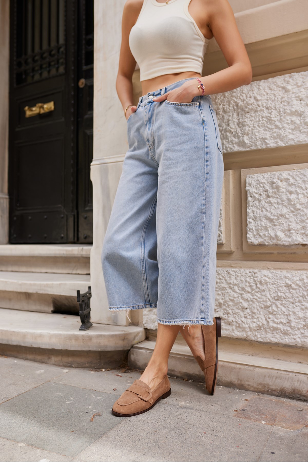 TİNY KADIN NUDE GERECK SUET LOAFER AYAKKABİ