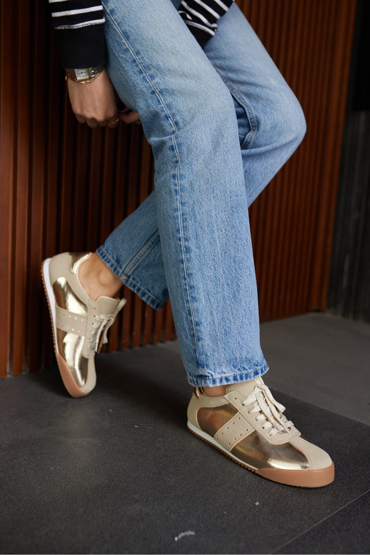 APRİL KADIN ALTIN BAGCIKLI SNEAKER