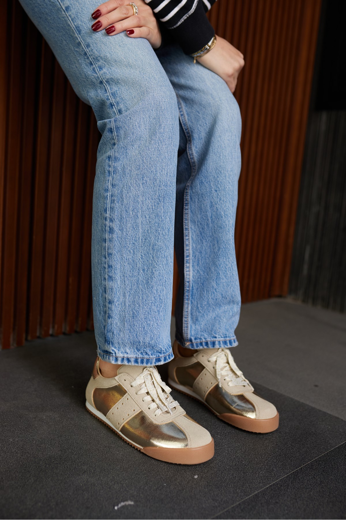 APRİL KADIN ALTIN BAGCIKLI SNEAKER