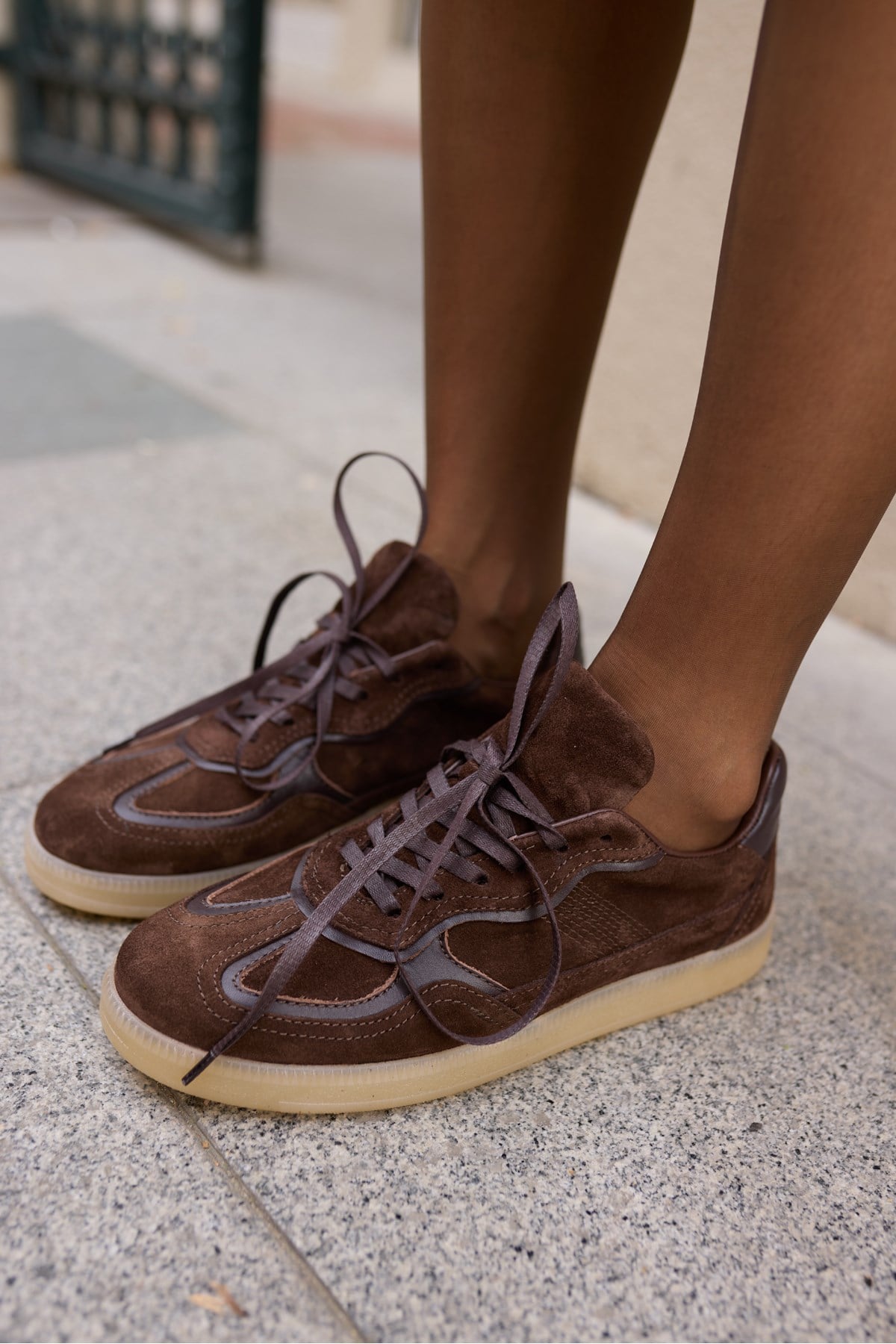 SOLİA KADİN KAHVE GERCEK DERİ SUET BAGCIKLI SNEAKER