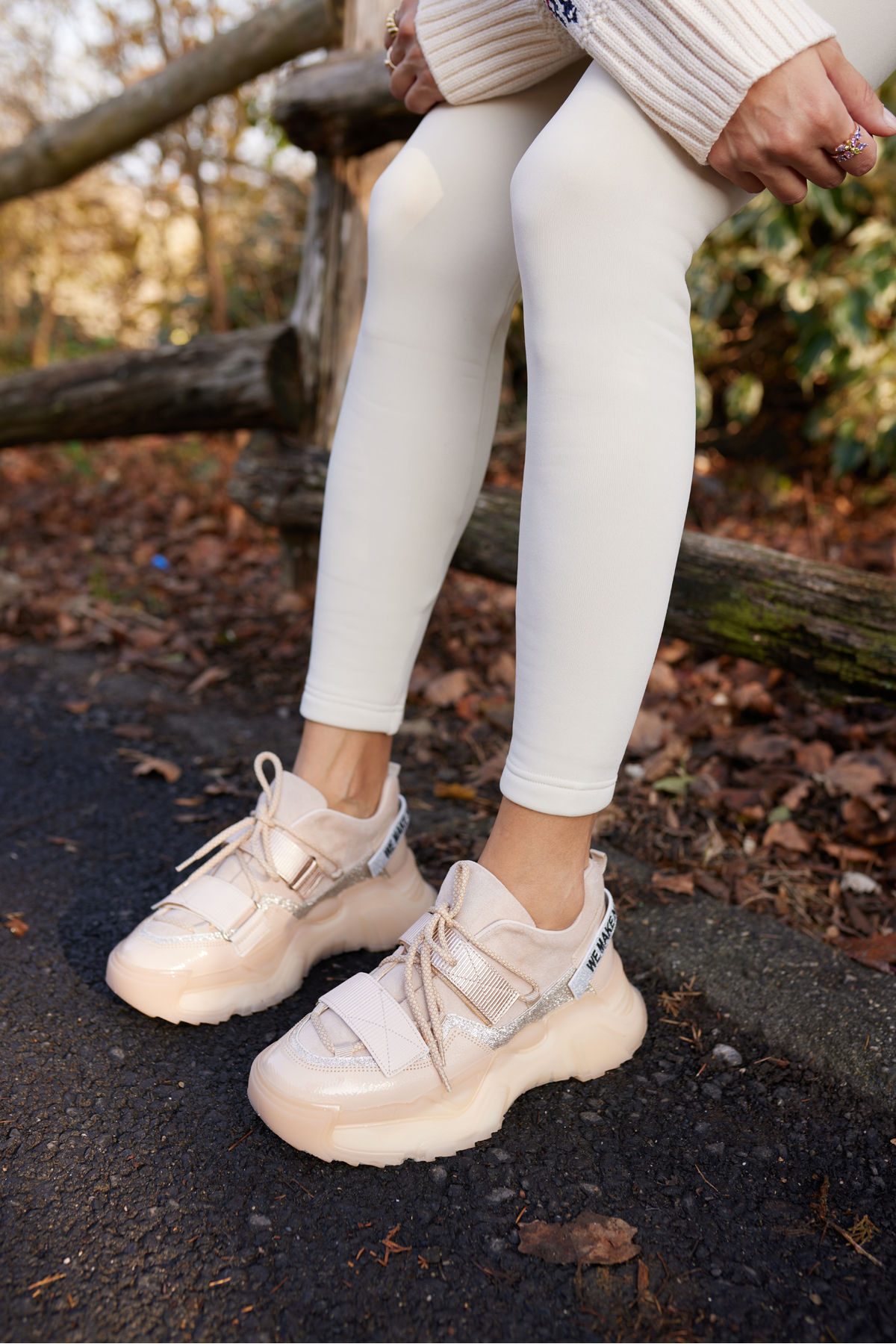 CİRTTA KADIN BEJ CIRTLI SNEAKER