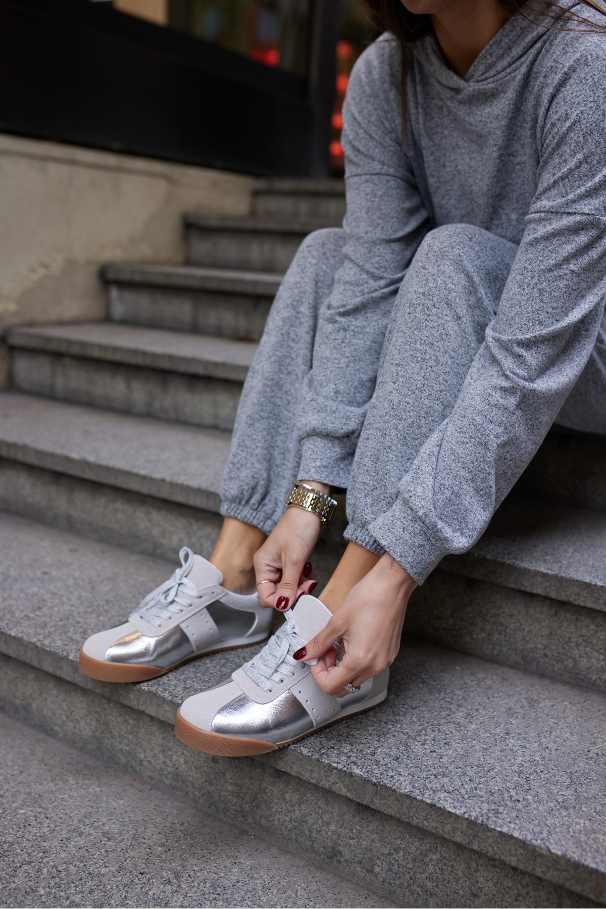 APRİL KADIN GUMUS BAGCIKLI SNEAKER
