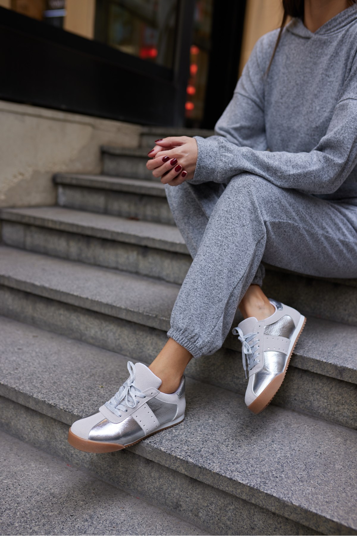 APRİL KADIN GUMUS BAGCIKLI SNEAKER