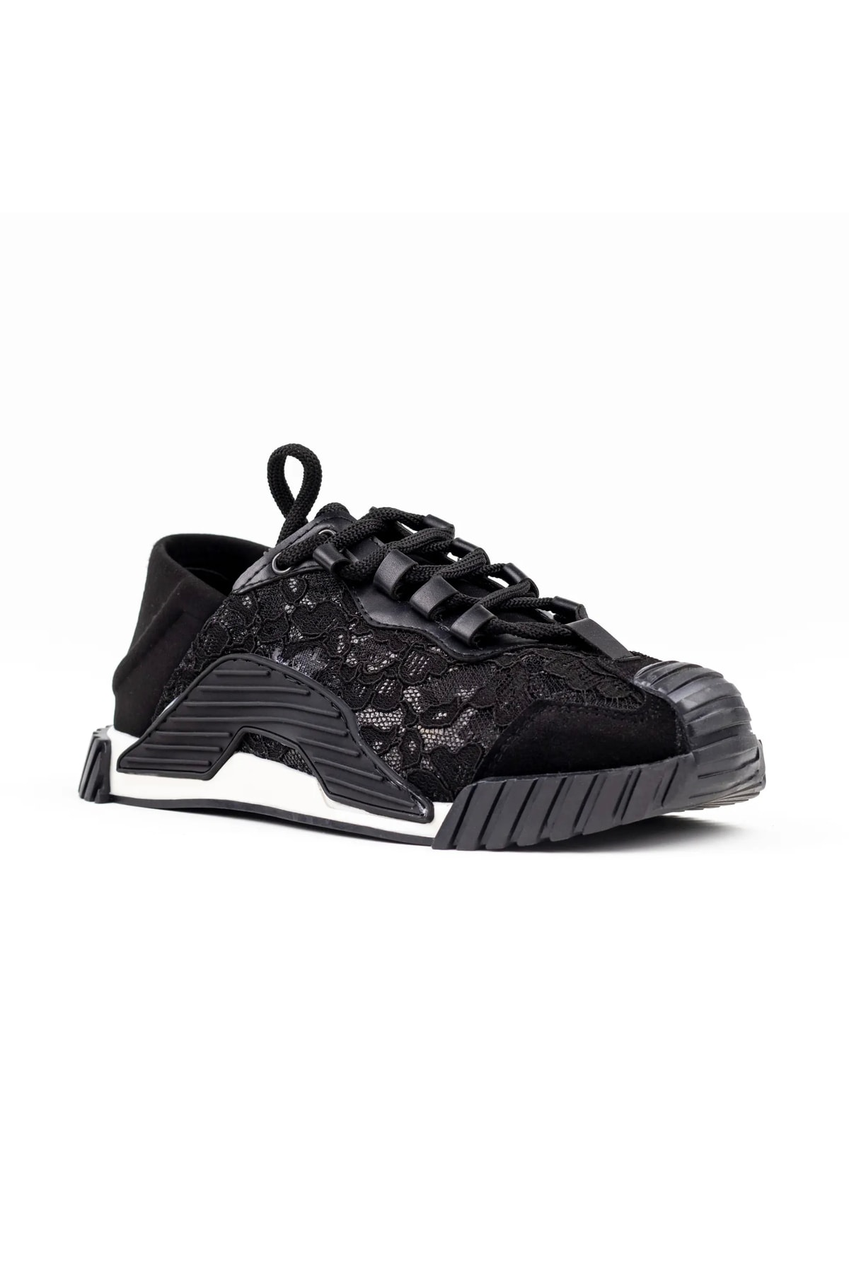 Trine Kadın Siyah Dantel Detay Sneakers Ayakkabi