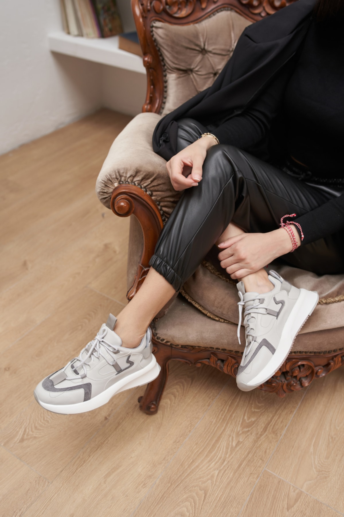 Calista Kadin Gri Sneakers Ayakkabi