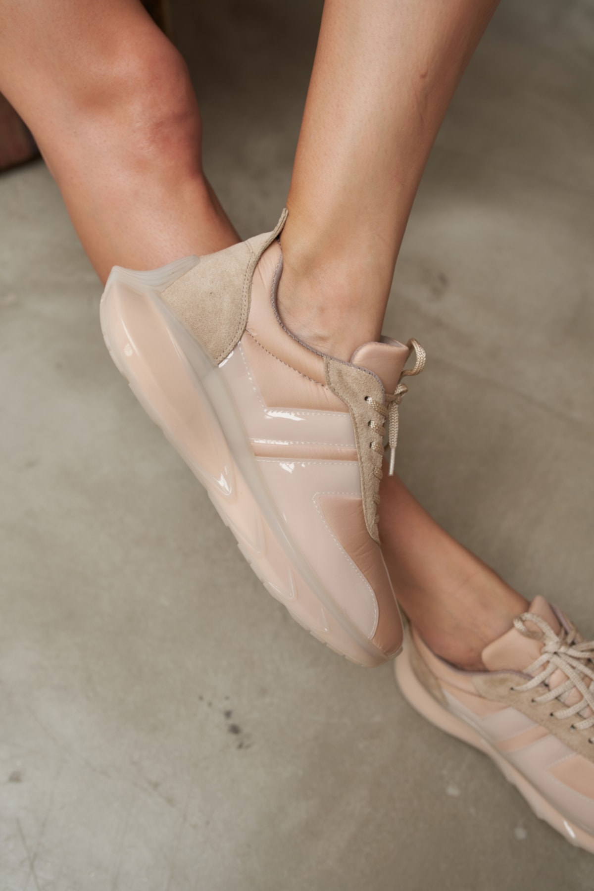 Fabiana Kadin Nude Parasut Nude Seffaf Airtaban Detay Sneakers