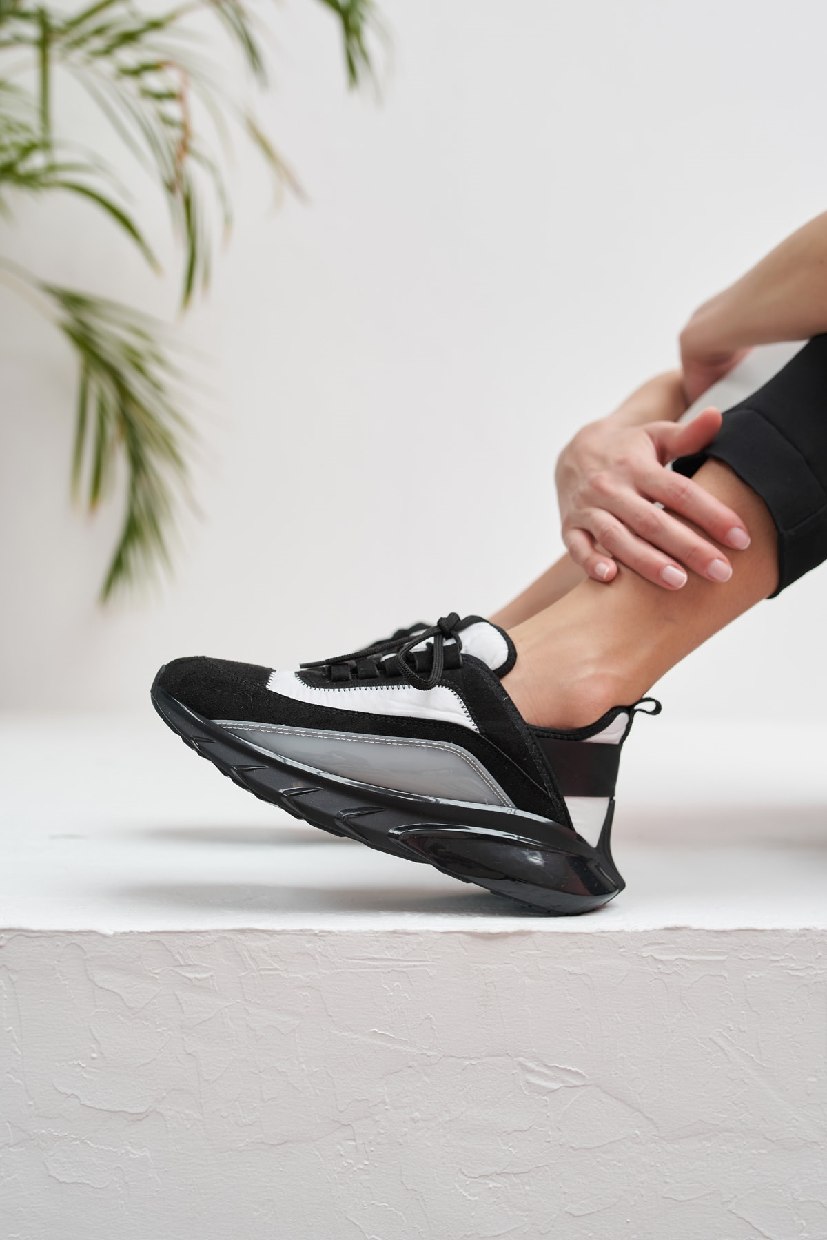 Marla Kadin Siyah Beyaz Detay Airtaban Sneakers
