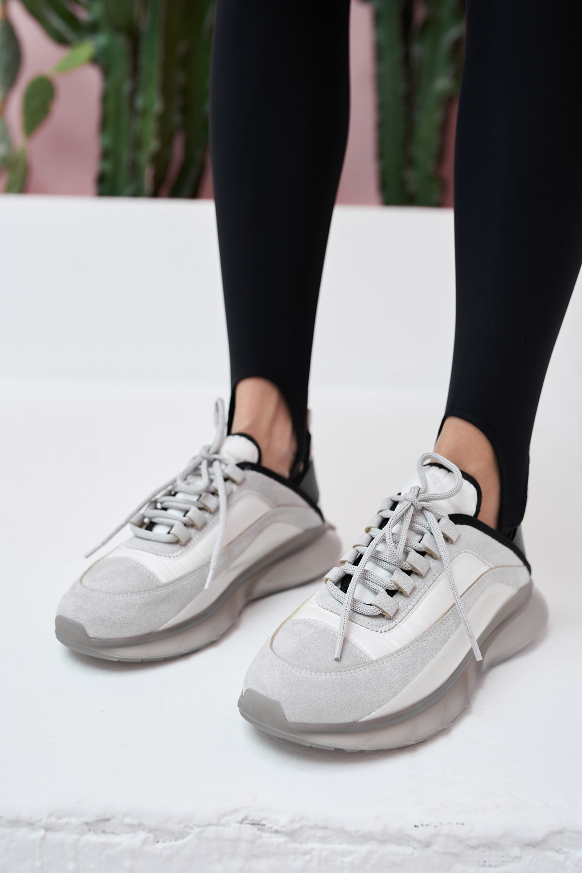 Marla Kadın Gri Suet Airtaban Detay Sneakers