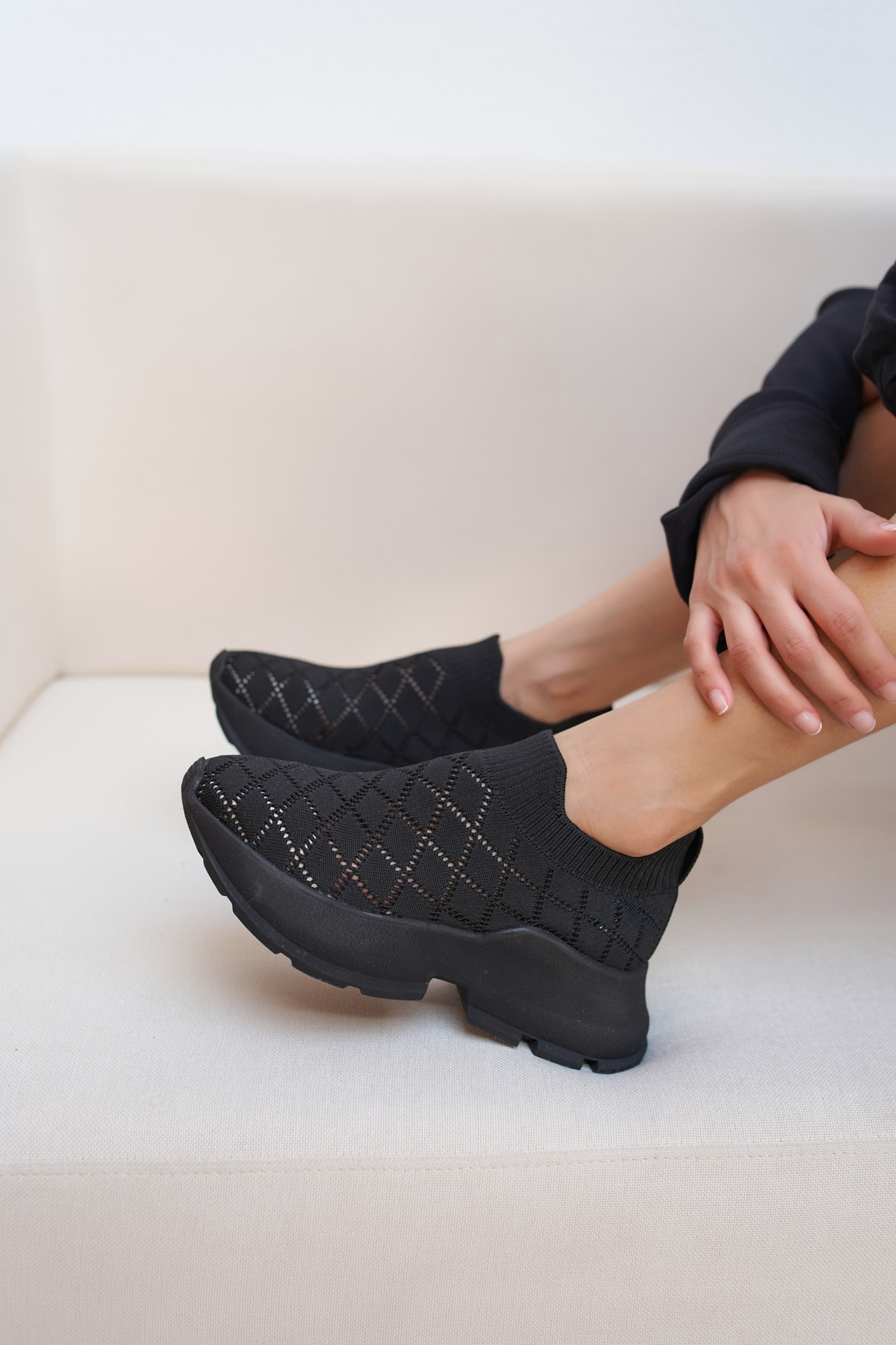 Alice Kadın Siyah Trıko Sneakers