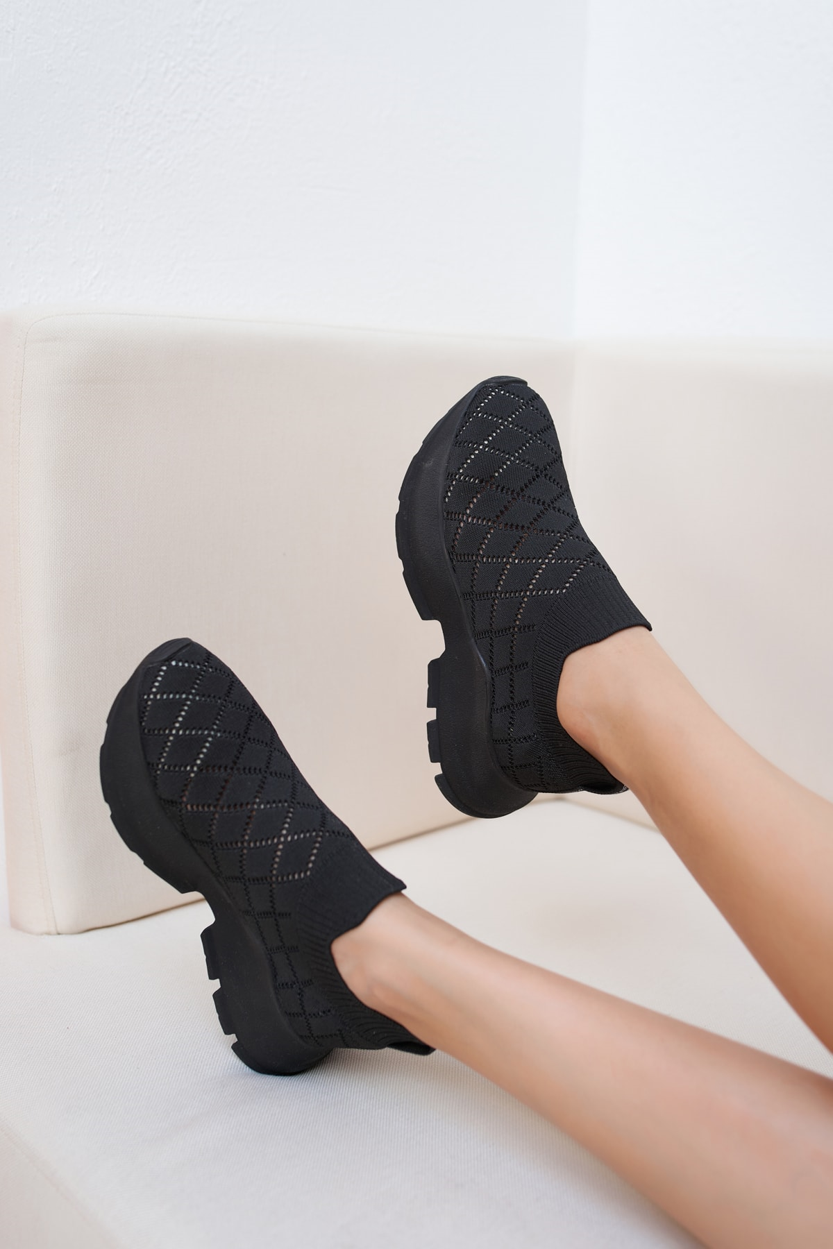 Alice Kadın Siyah Trıko Sneakers