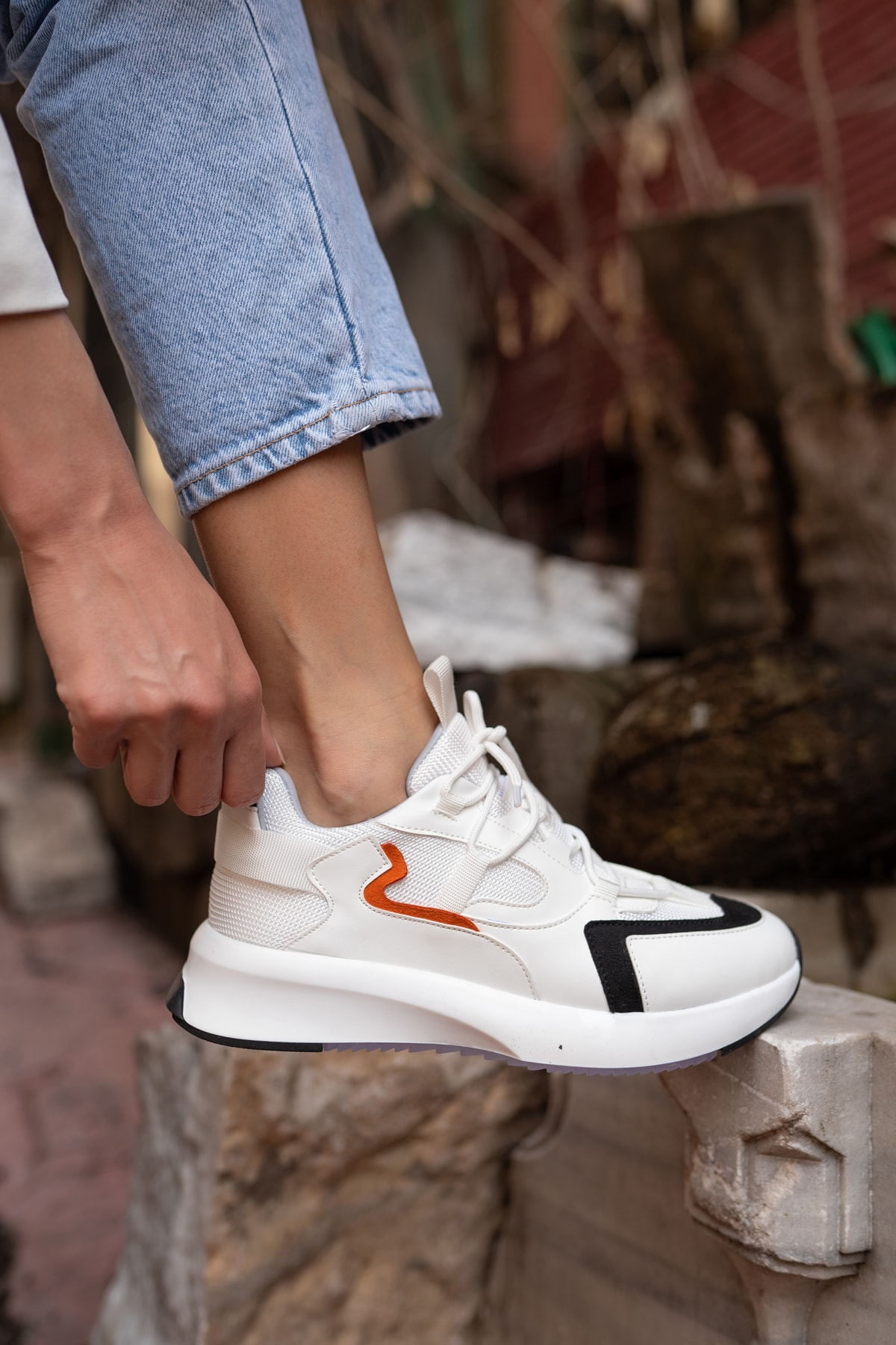 Calista Kadin Beyaz Cilt Sneakers