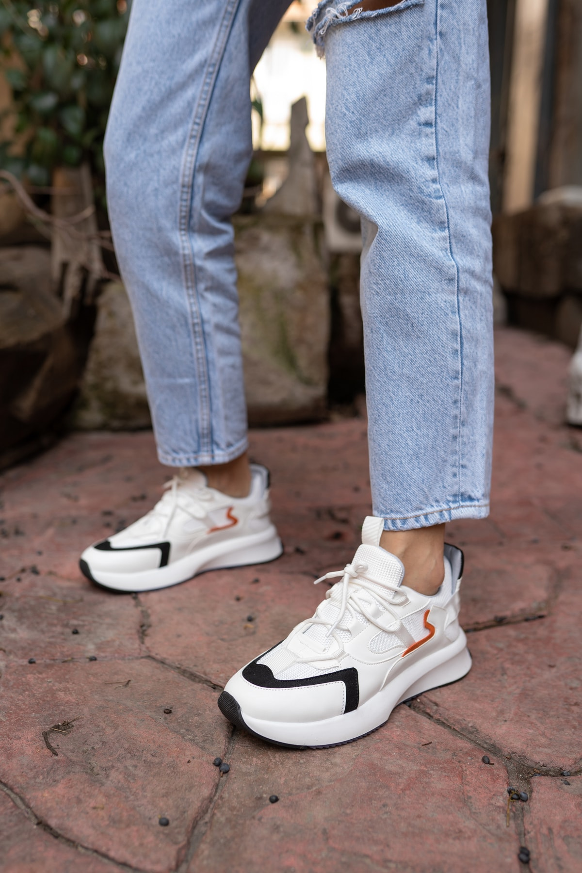 Calista Kadin Beyaz Cilt Sneakers