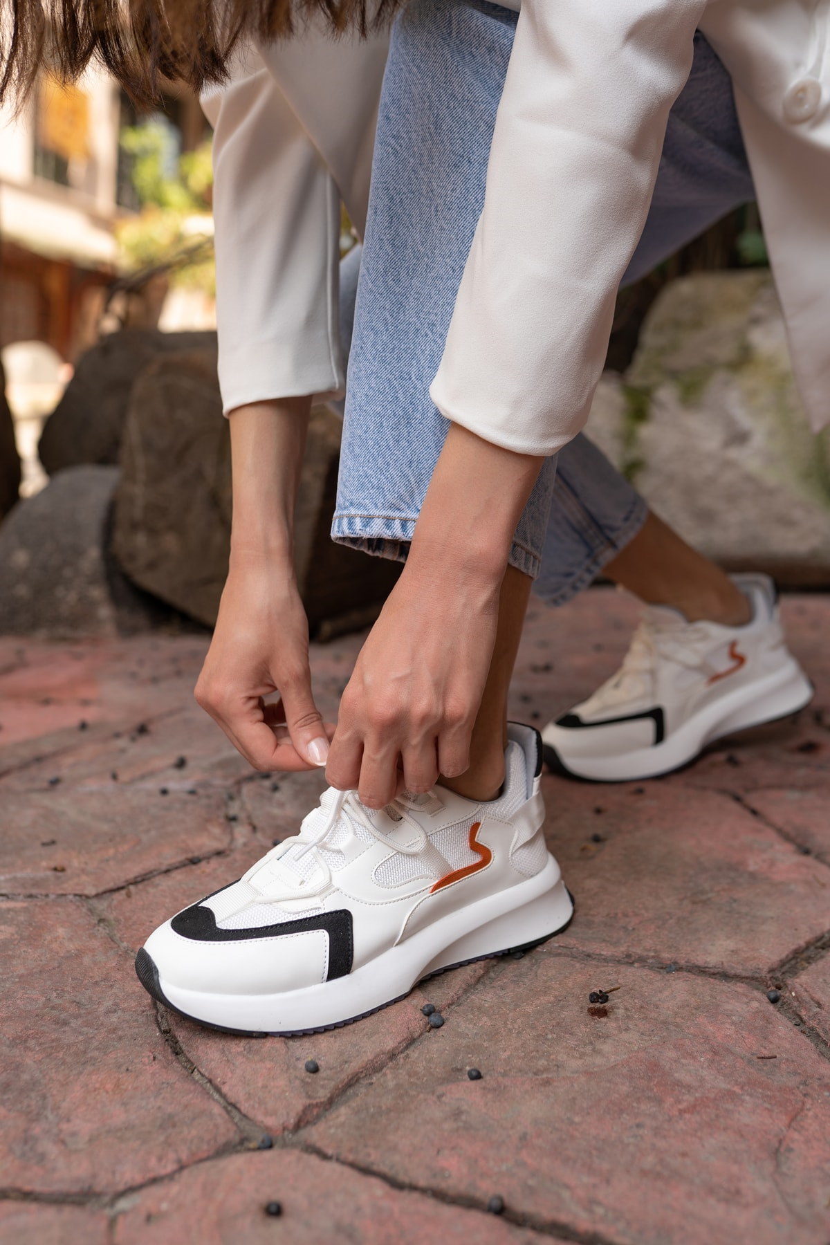Calista Kadin Beyaz Cilt Sneakers