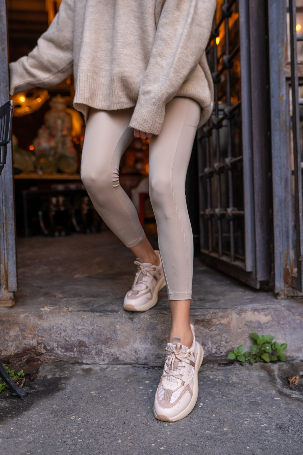 Calista Kadin Nude Cilt Sneakers