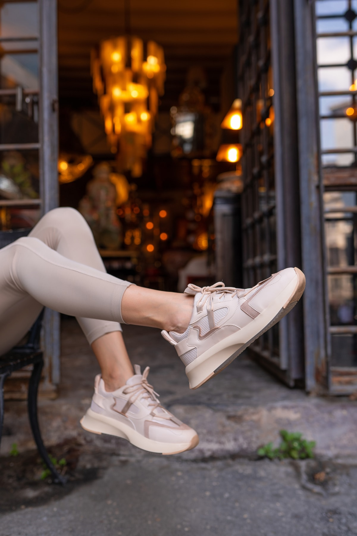 Calista Kadin Nude Cilt Sneakers