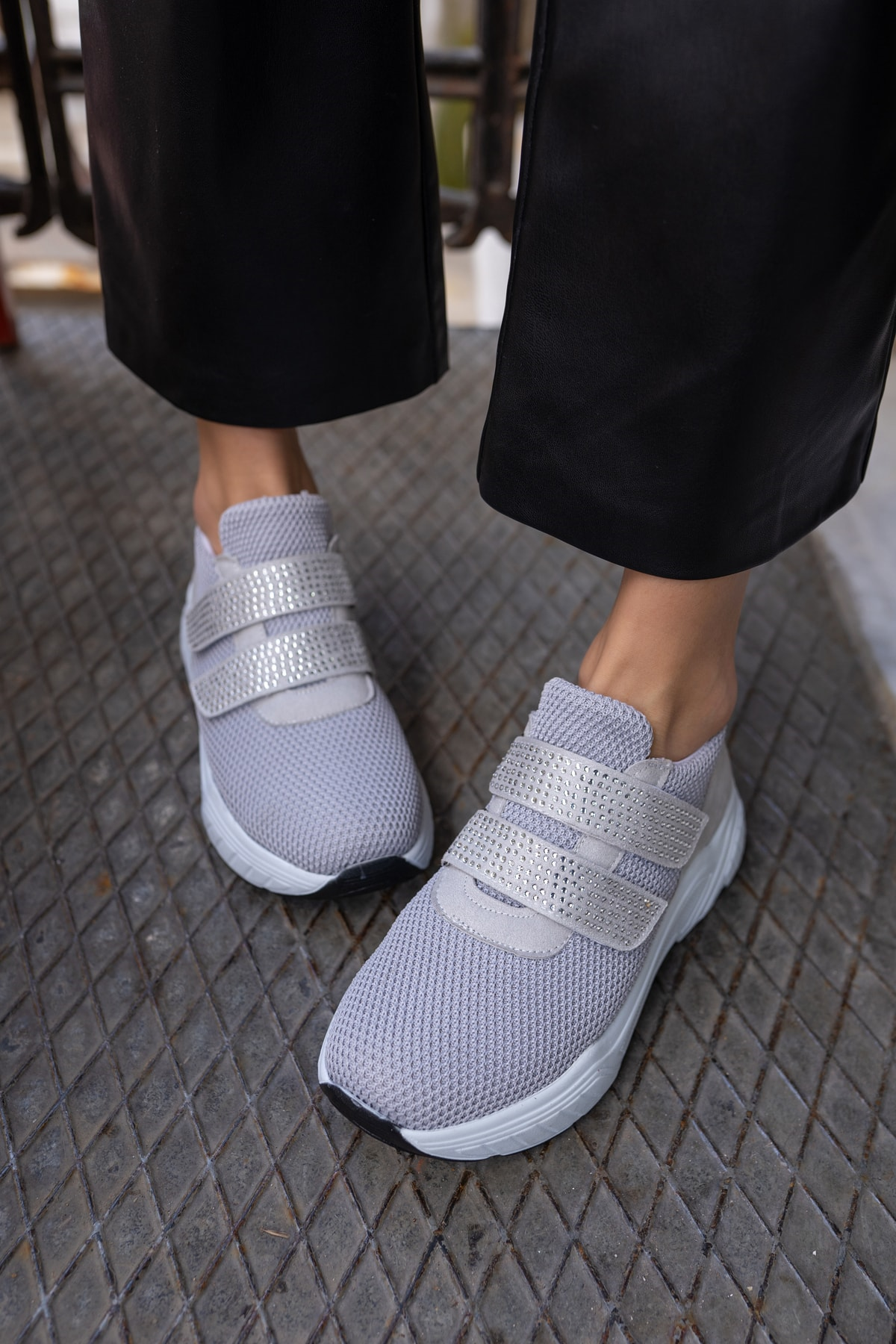 Daniel Kadin Gri File Detay Sneakers