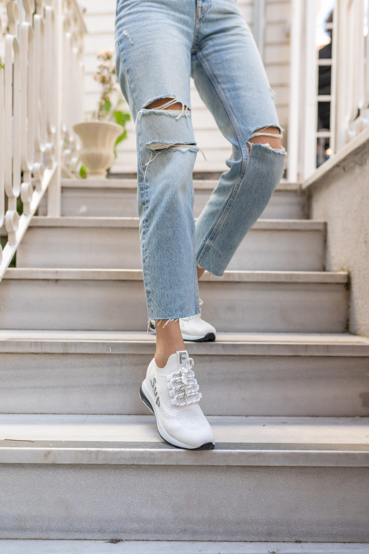 Lovisa Kadin Beyaz Trıko Sneaker