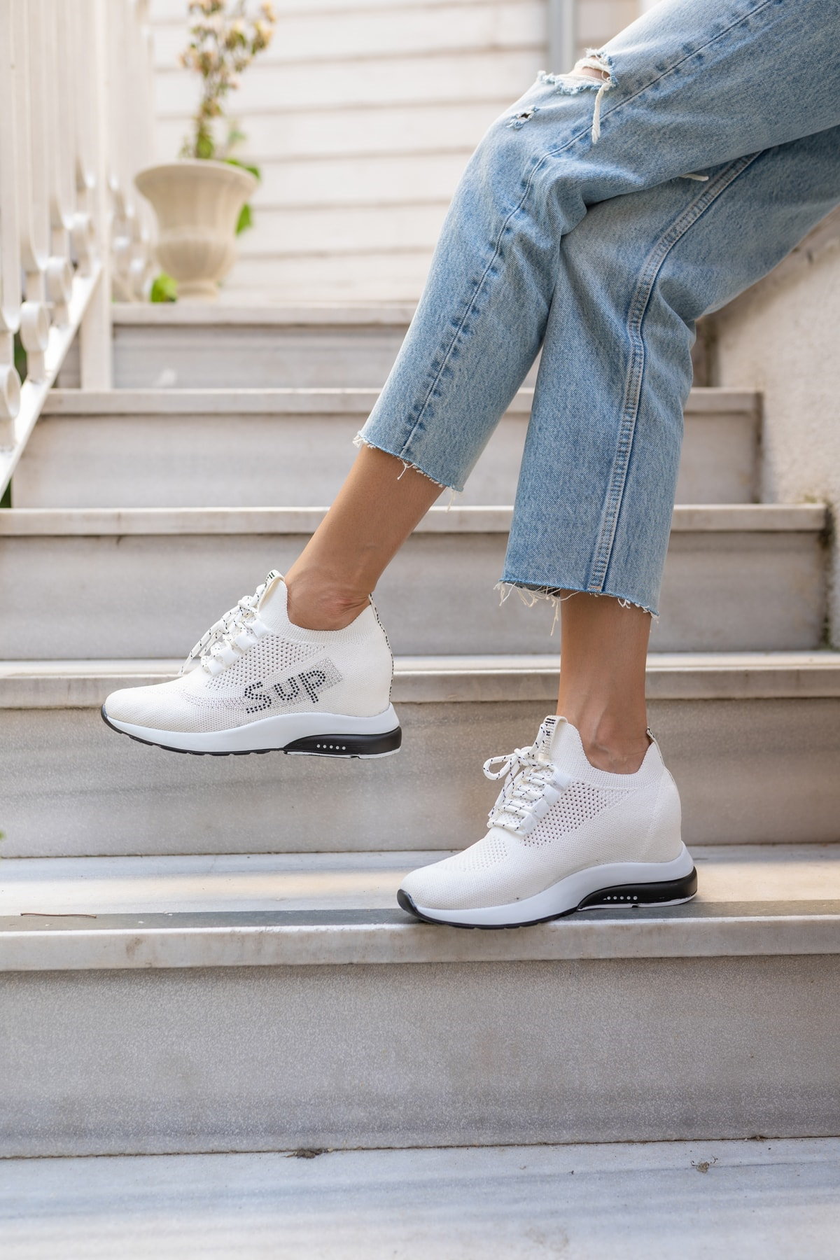 Lovisa Kadin Beyaz Trıko Sneaker