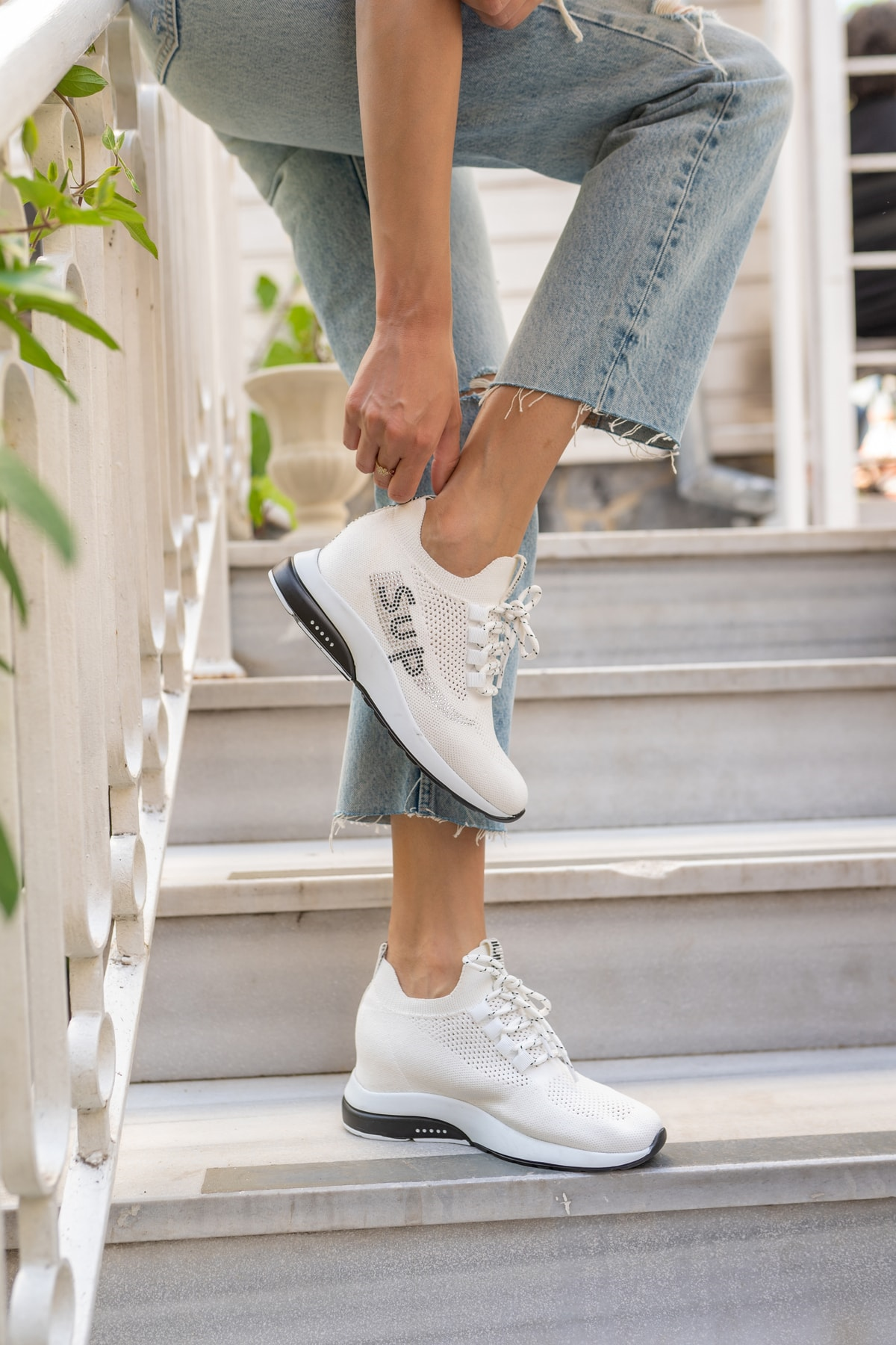 Lovisa Kadin Beyaz Trıko Sneaker