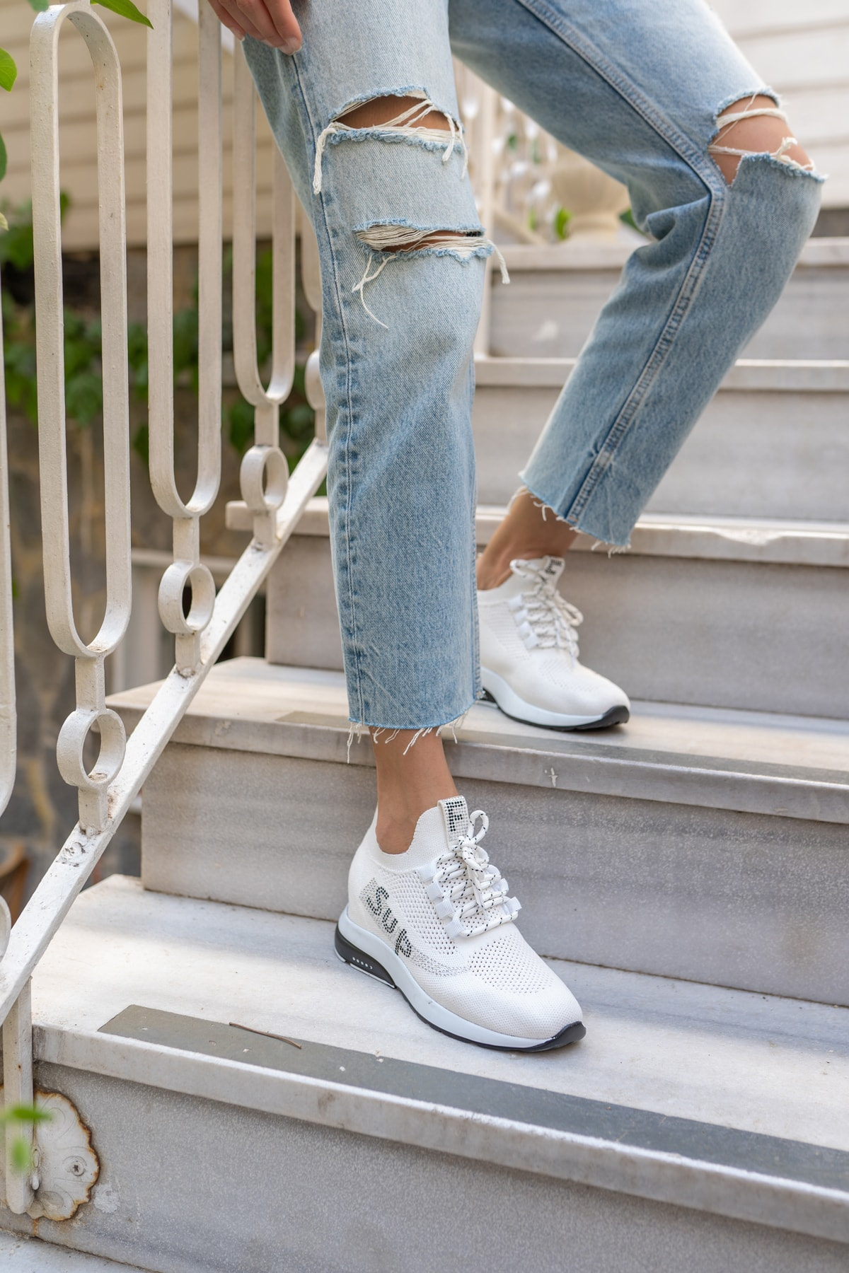 Lovisa Kadin Beyaz Trıko Sneaker