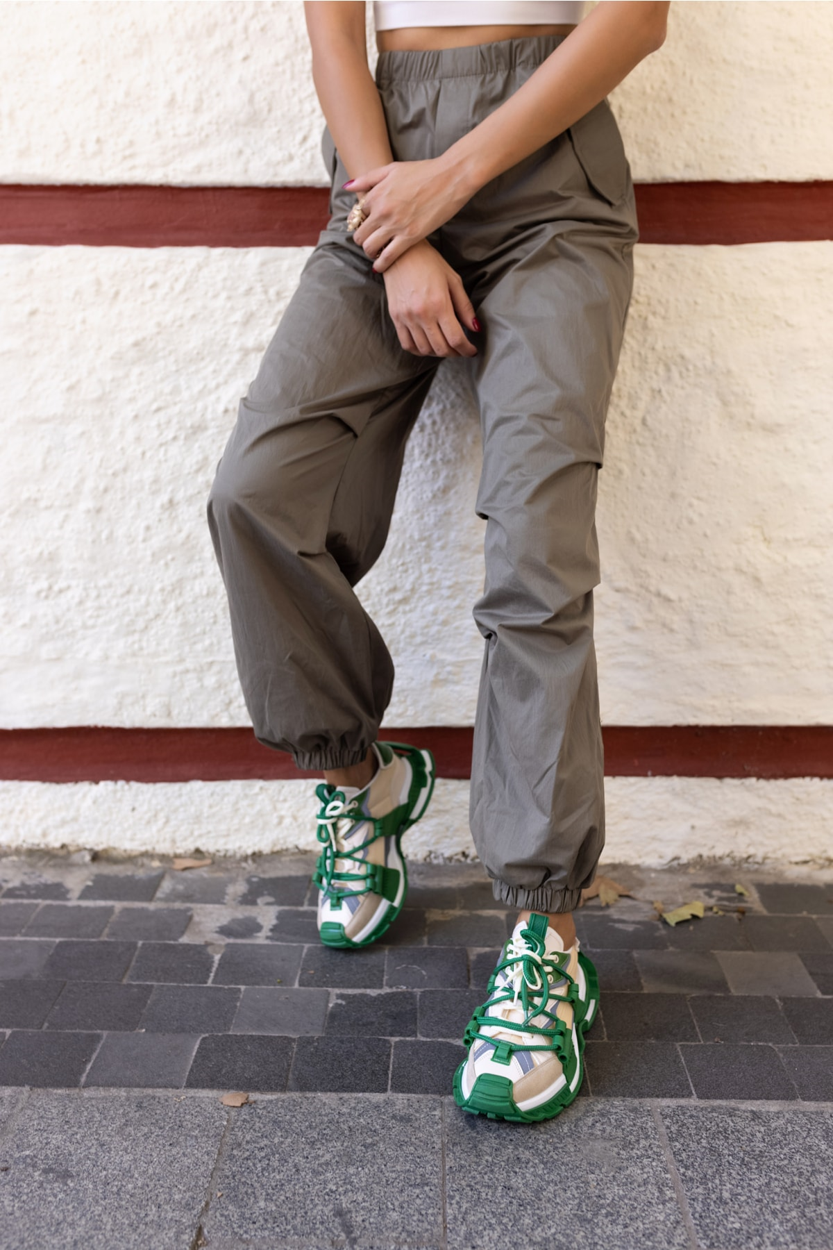 Ross Kadin Yeşil Multi Sneaker
