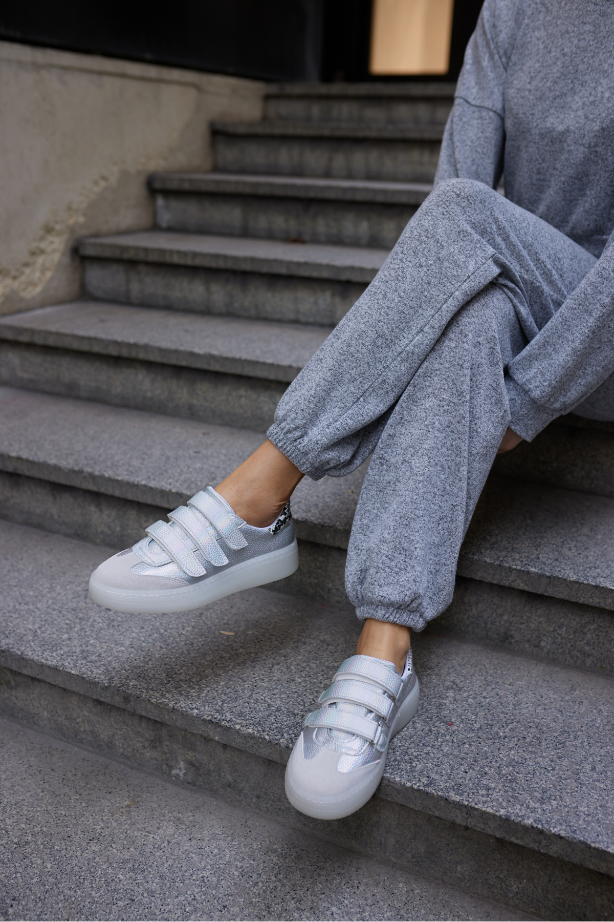 CELSO KADİN GUMUS CIRTLI SNEAKERS