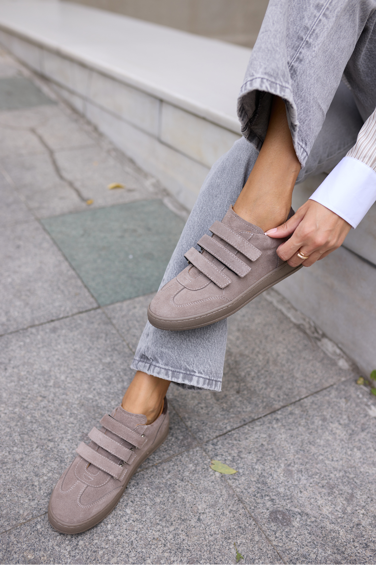 JOLANTA KADN VİZON GERCEK SUET CIRTLI SNEAKER