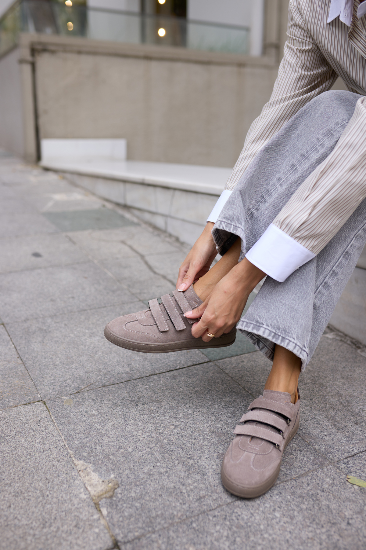 JOLANTA KADN VİZON GERCEK SUET CIRTLI SNEAKER