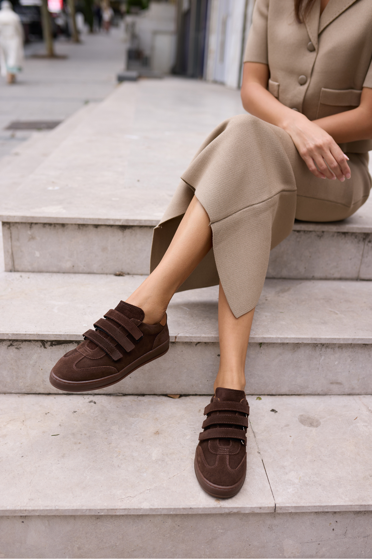 JOLANTA KADN VİZON GERCEK SUET CIRTLI SNEAKER
