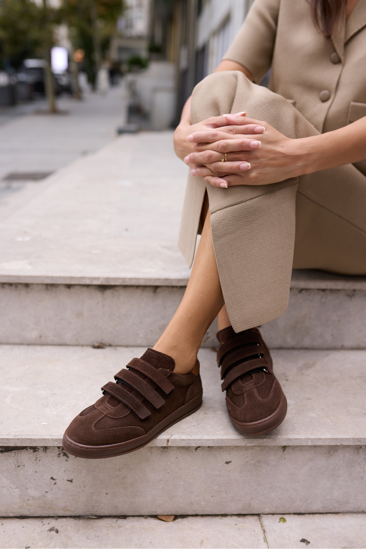 JOLANTA KADN VİZON GERCEK SUET CIRTLI SNEAKER