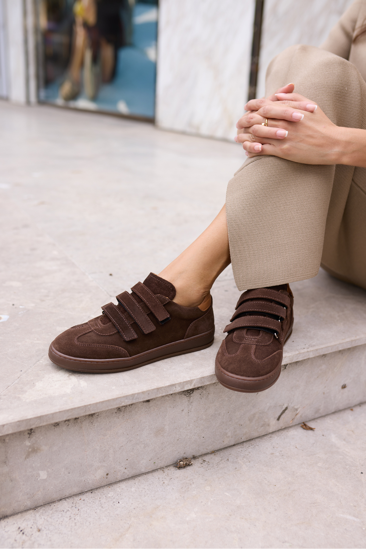 JOLANTA KADN VİZON GERCEK SUET CIRTLI SNEAKER