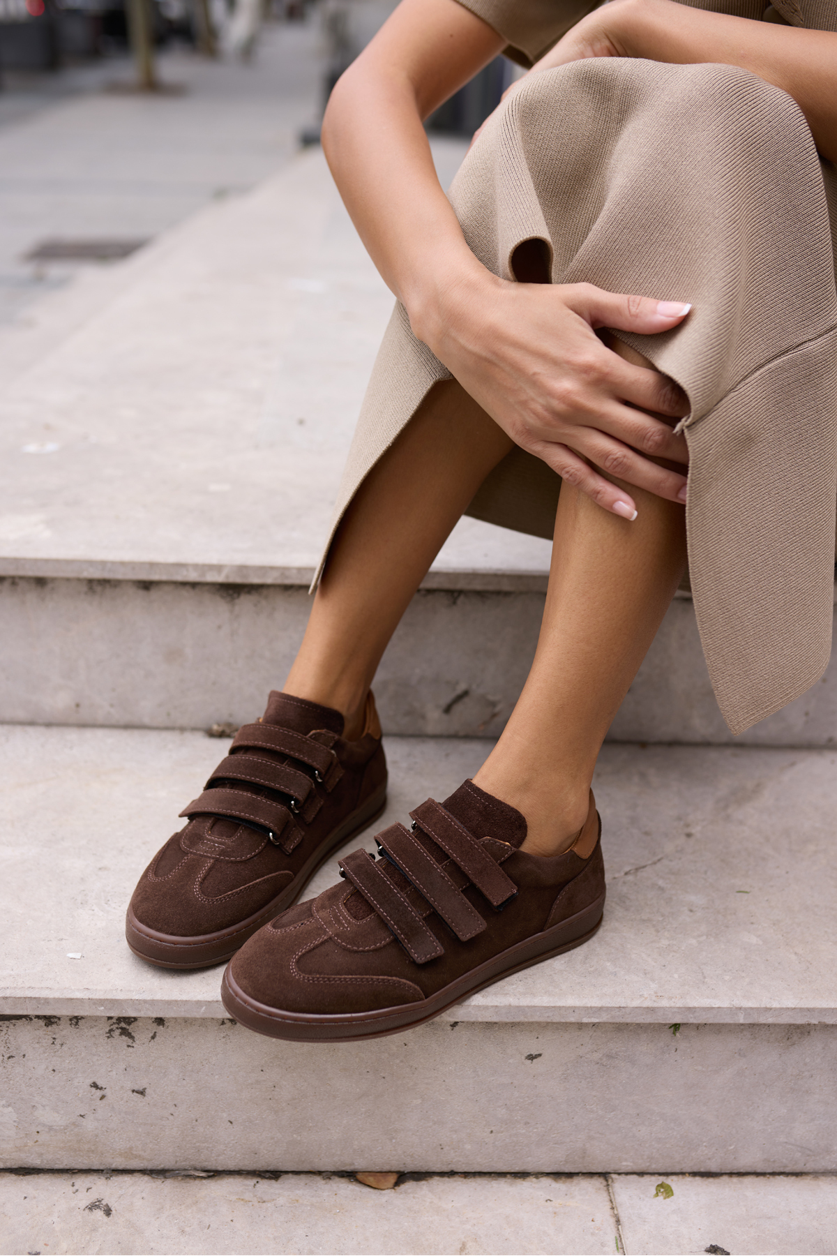 JOLANTA KADN VİZON GERCEK SUET CIRTLI SNEAKER