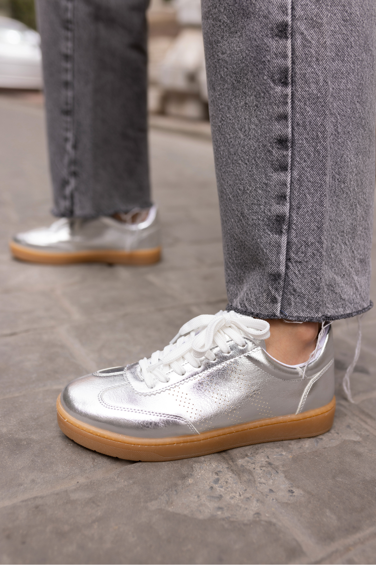 BROKS KADIN GUMUS SAMBA DETAY SNEAKER
