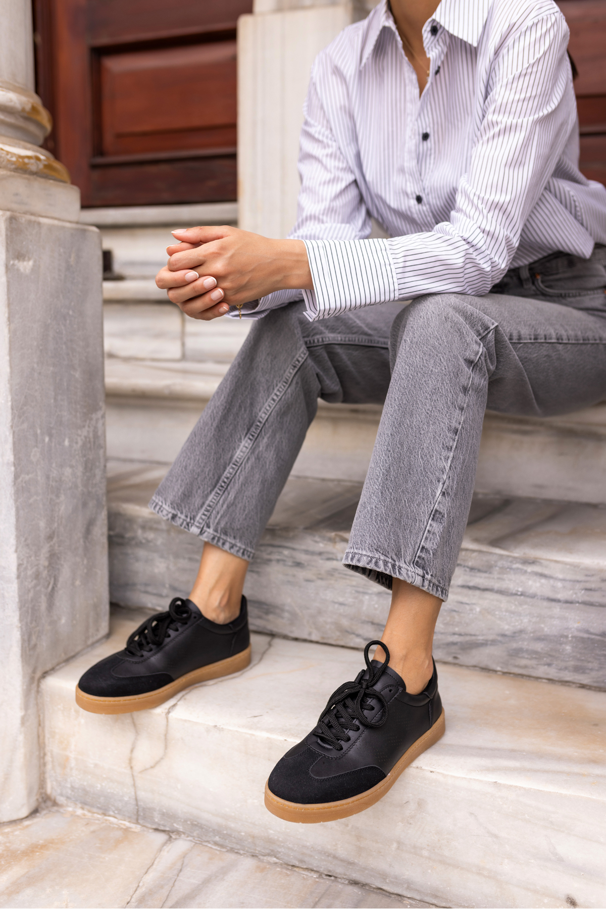 BROKS KADIN GUMUS SAMBA DETAY SNEAKER