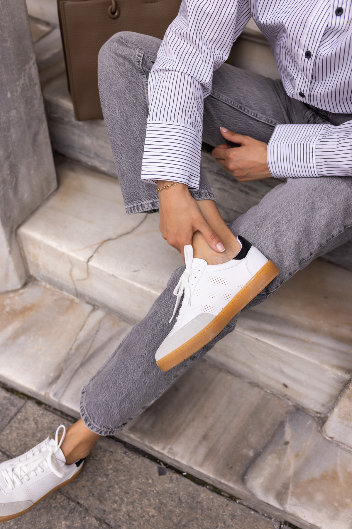 BROKS KADIN GUMUS SAMBA DETAY SNEAKER