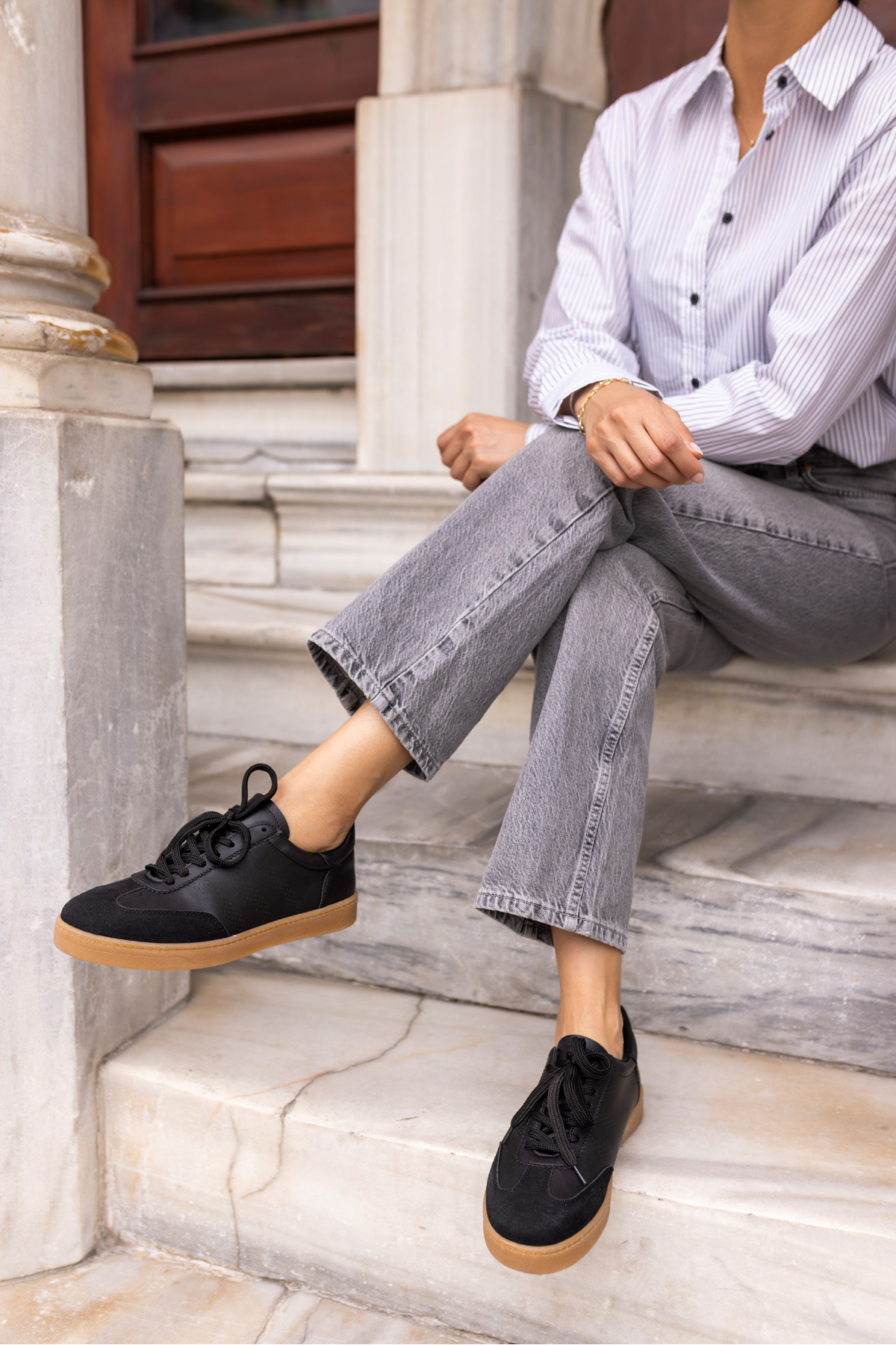 BROKS KADIN GUMUS SAMBA DETAY SNEAKER