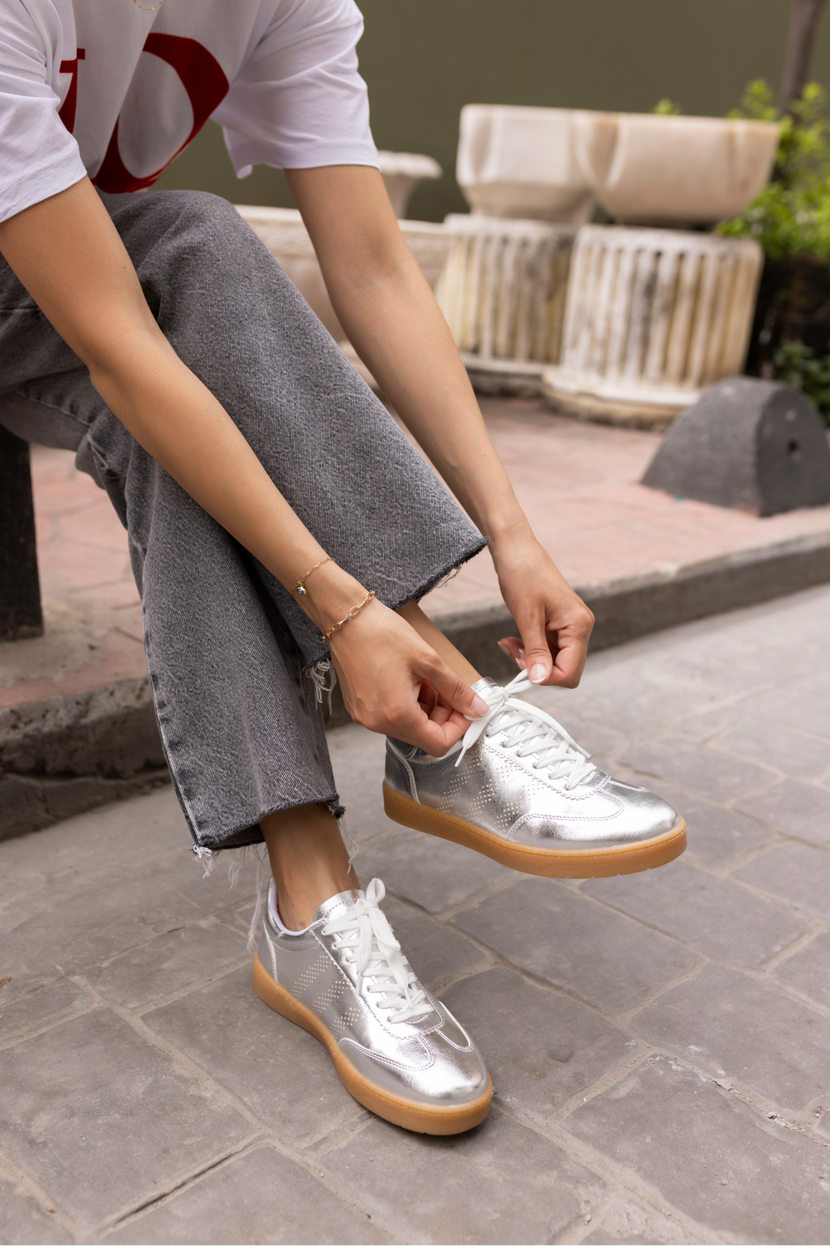 BROKS KADIN GUMUS SAMBA DETAY SNEAKER