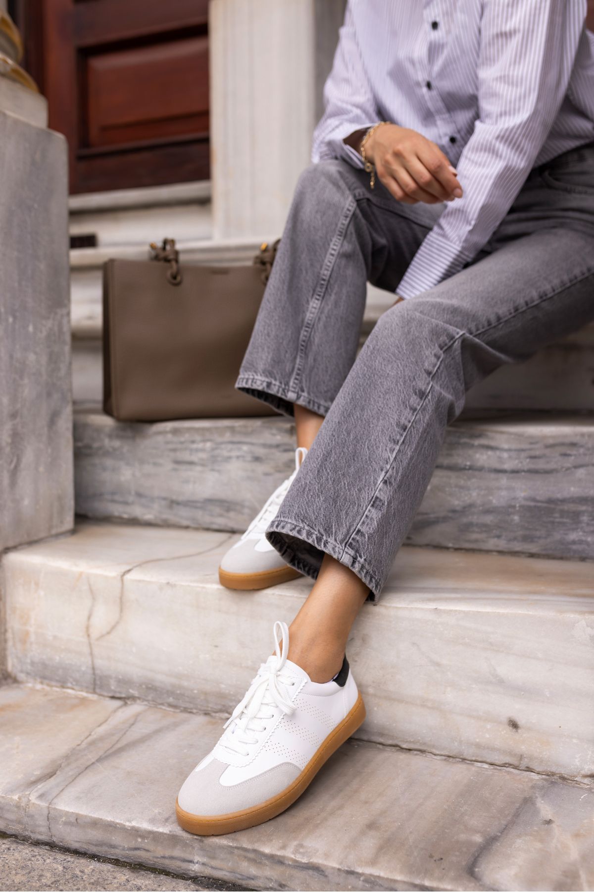 BROKS KADIN GUMUS SAMBA DETAY SNEAKER