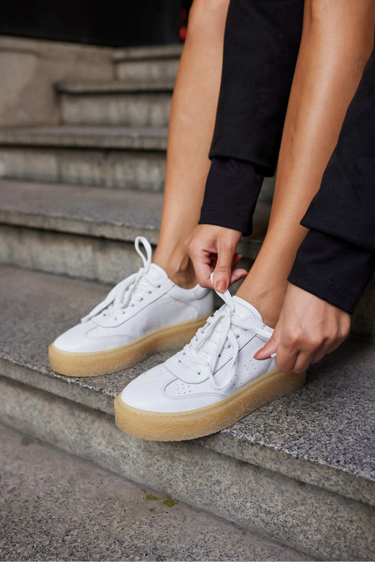 ALİSTAR KADIN LACİVERT GECREK DERİ SUET BAGCIKLİ SNEAKER