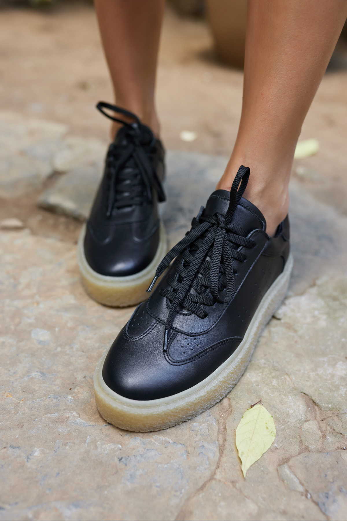 ALİSTAR KADIN LACİVERT GECREK DERİ SUET BAGCIKLİ SNEAKER