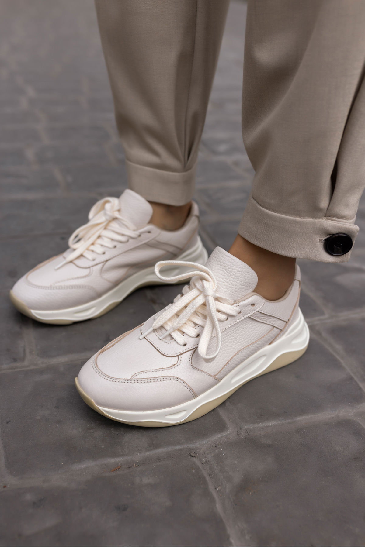 FAINN KADIN TABA GERCEK DERİ SUET SNEAKER AYAKKABİ