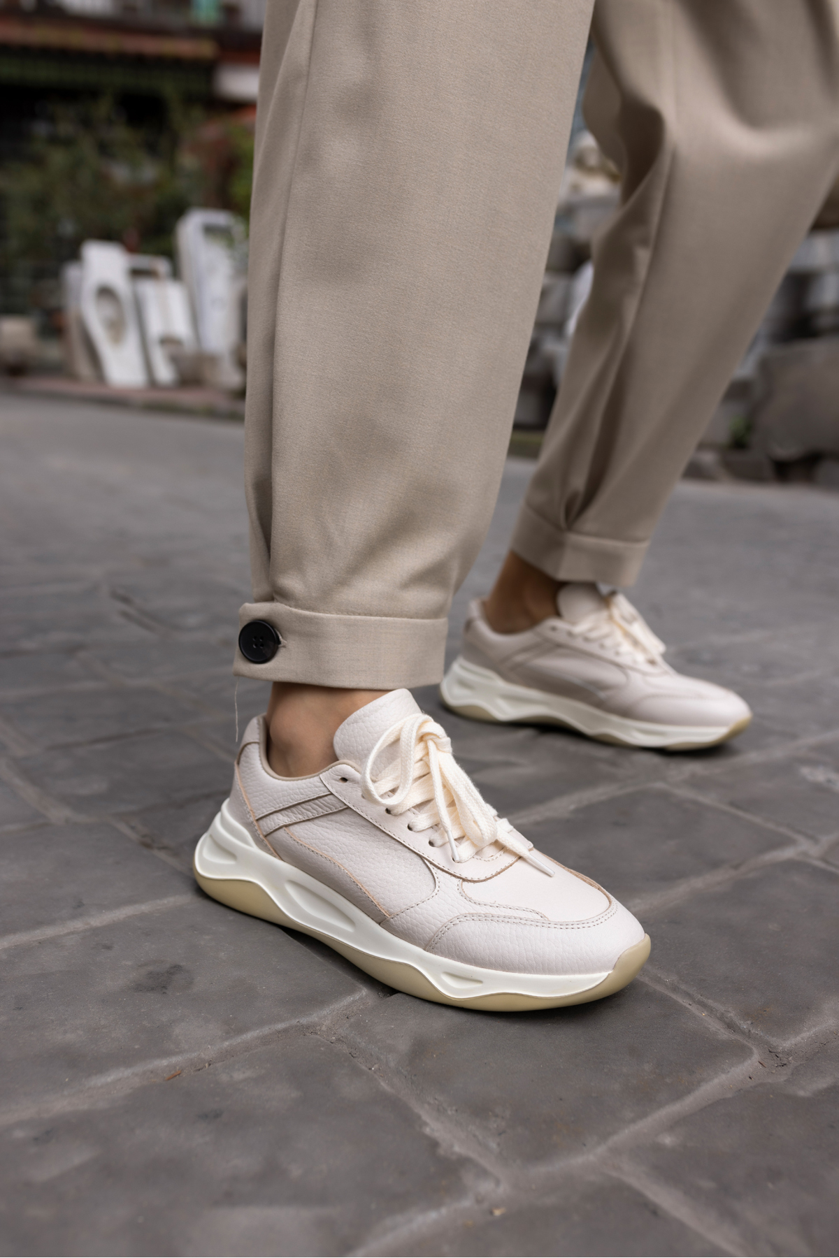 FAINN KADIN TABA GERCEK DERİ SUET SNEAKER AYAKKABİ