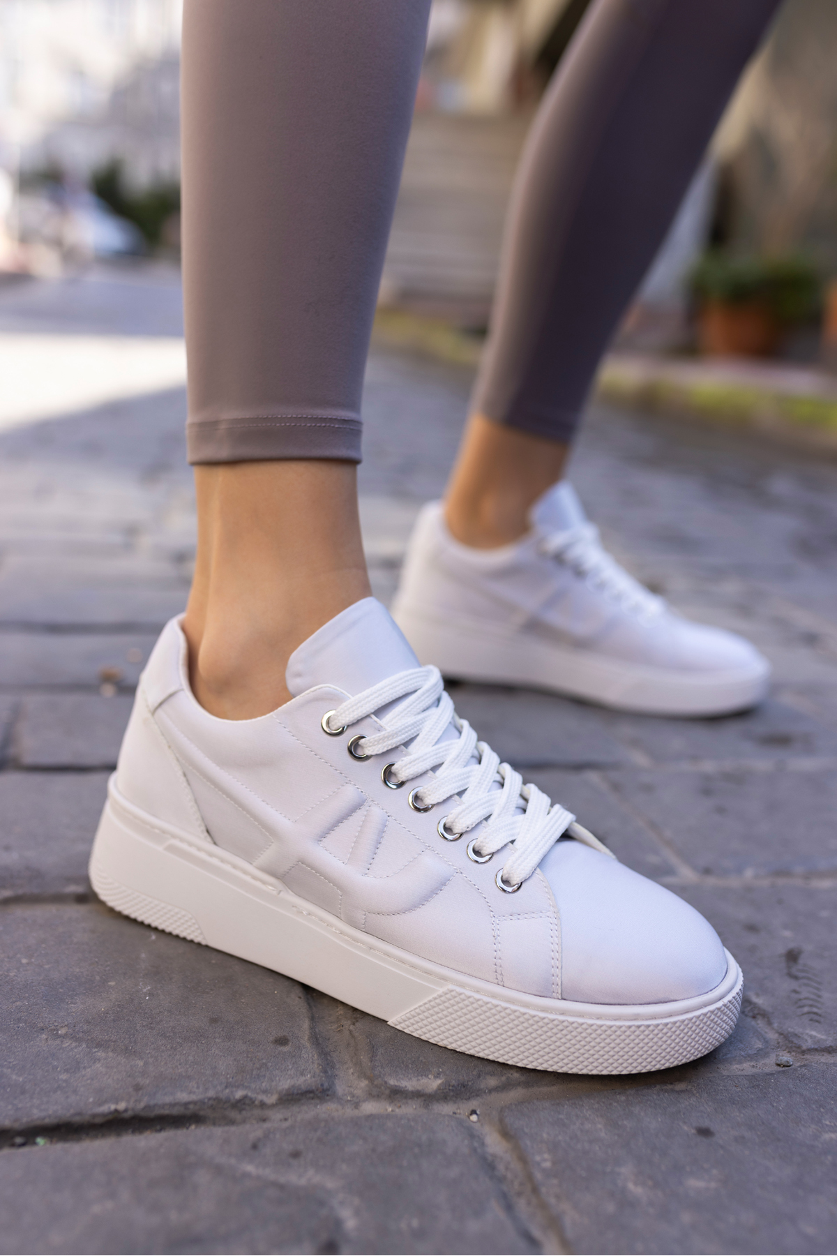 JACİB KADIN GUMUS SATEN SNEAKER
