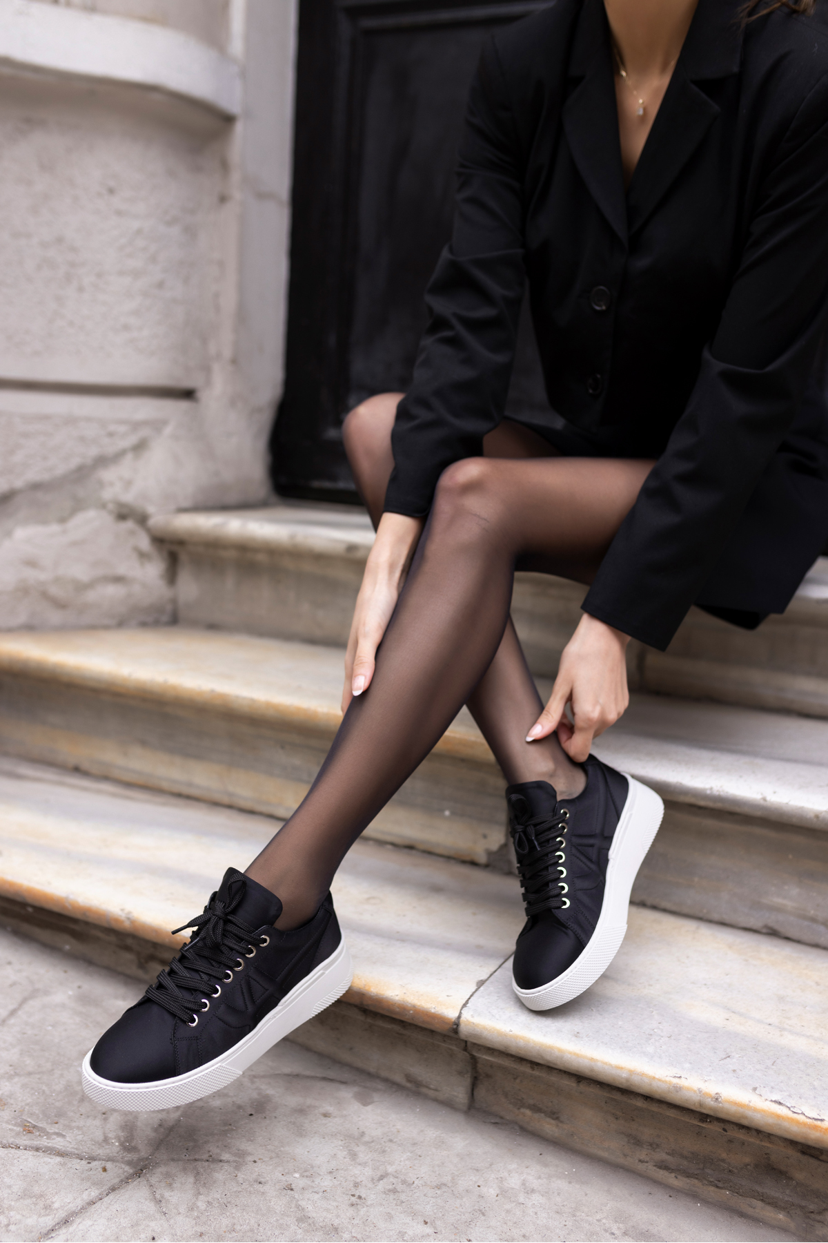 JACİB KADIN GUMUS SATEN SNEAKER