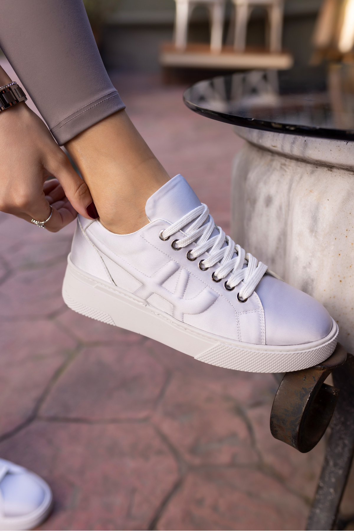 JACİB KADIN GUMUS SATEN SNEAKER
