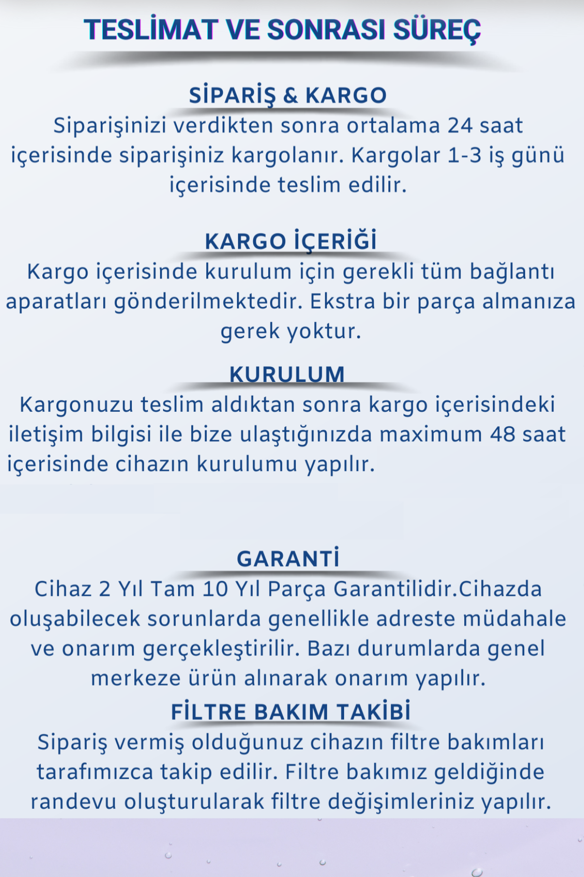 Arıtmalı su sebili 