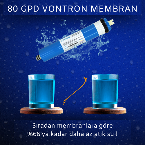 Vontron Membranlı 14 Aşamalı Ph Alkali Mineral Filtreli Çelik Su Tanklı Su Arıtma Cihazı