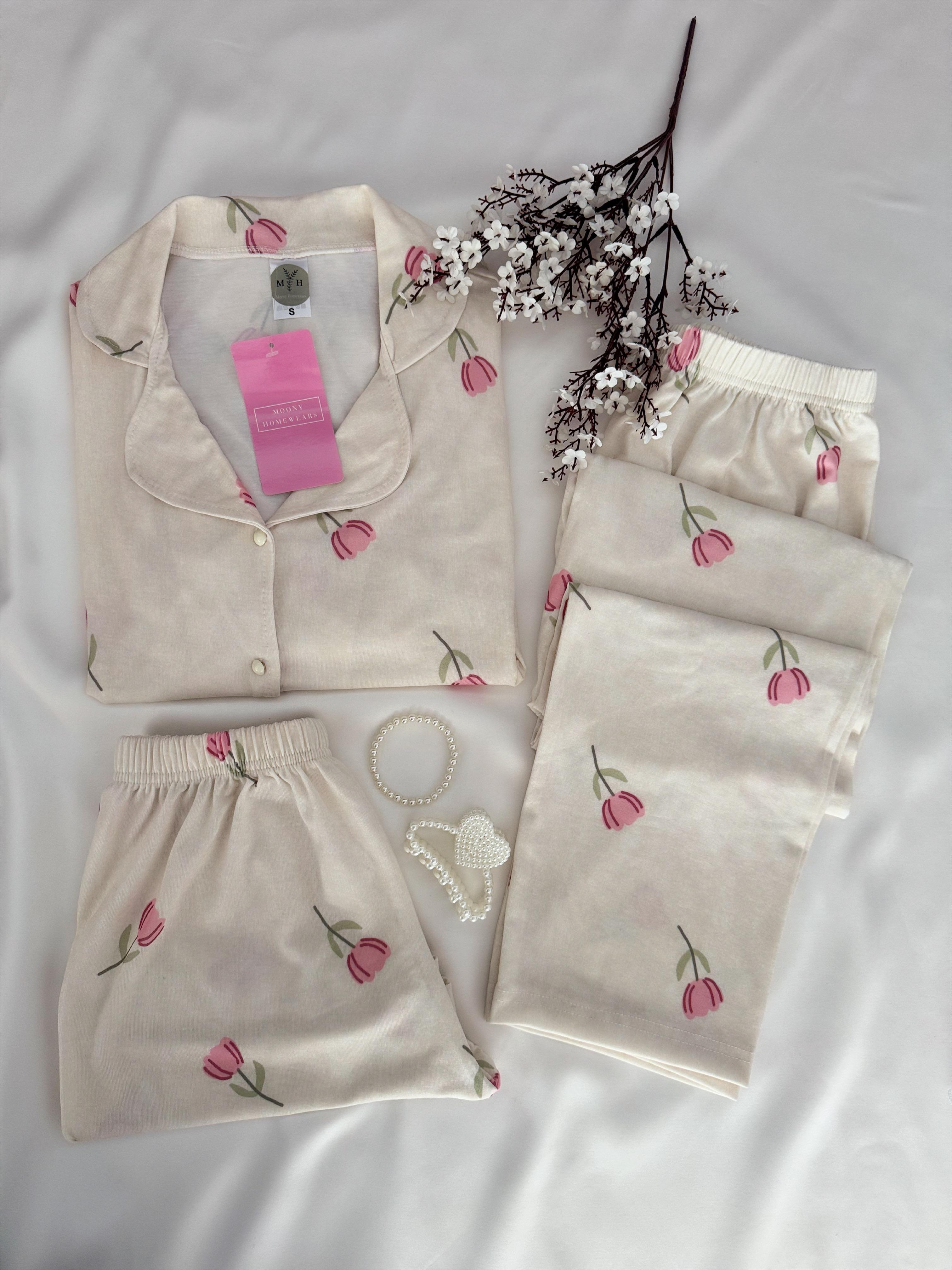 3'lü Sulhen Pijama Takımı