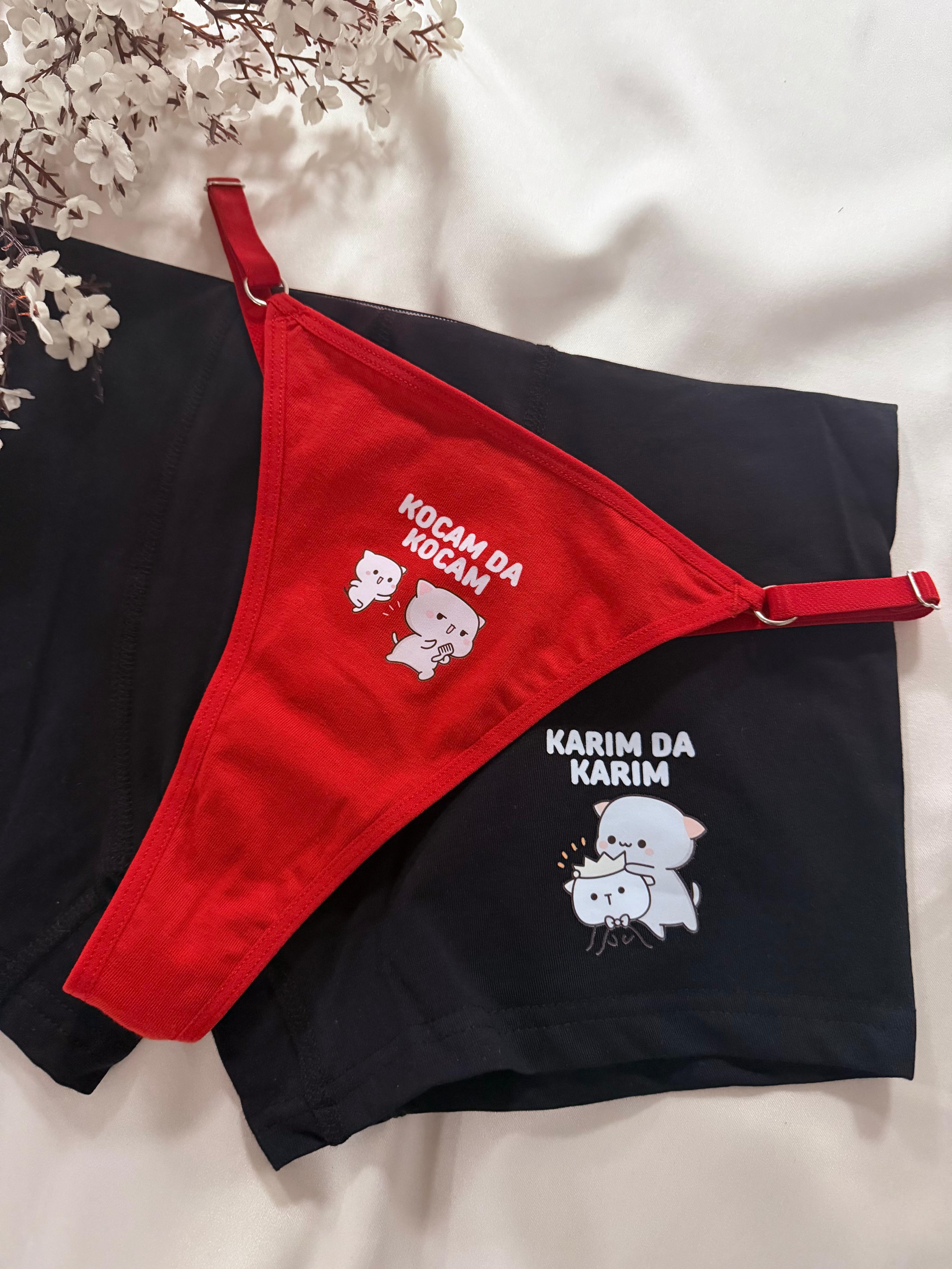 Kocam Karım Tanga Çift Çamaşırı 