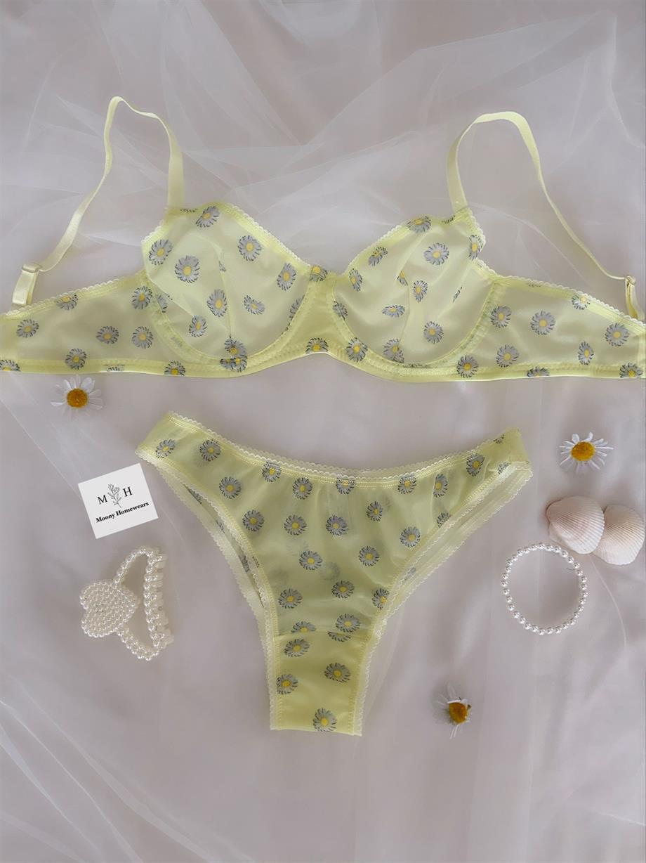 Sarı Papatya Bralet Takımı